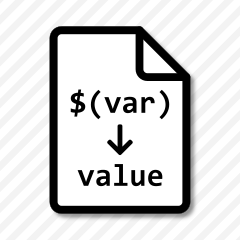 Replace variables in file